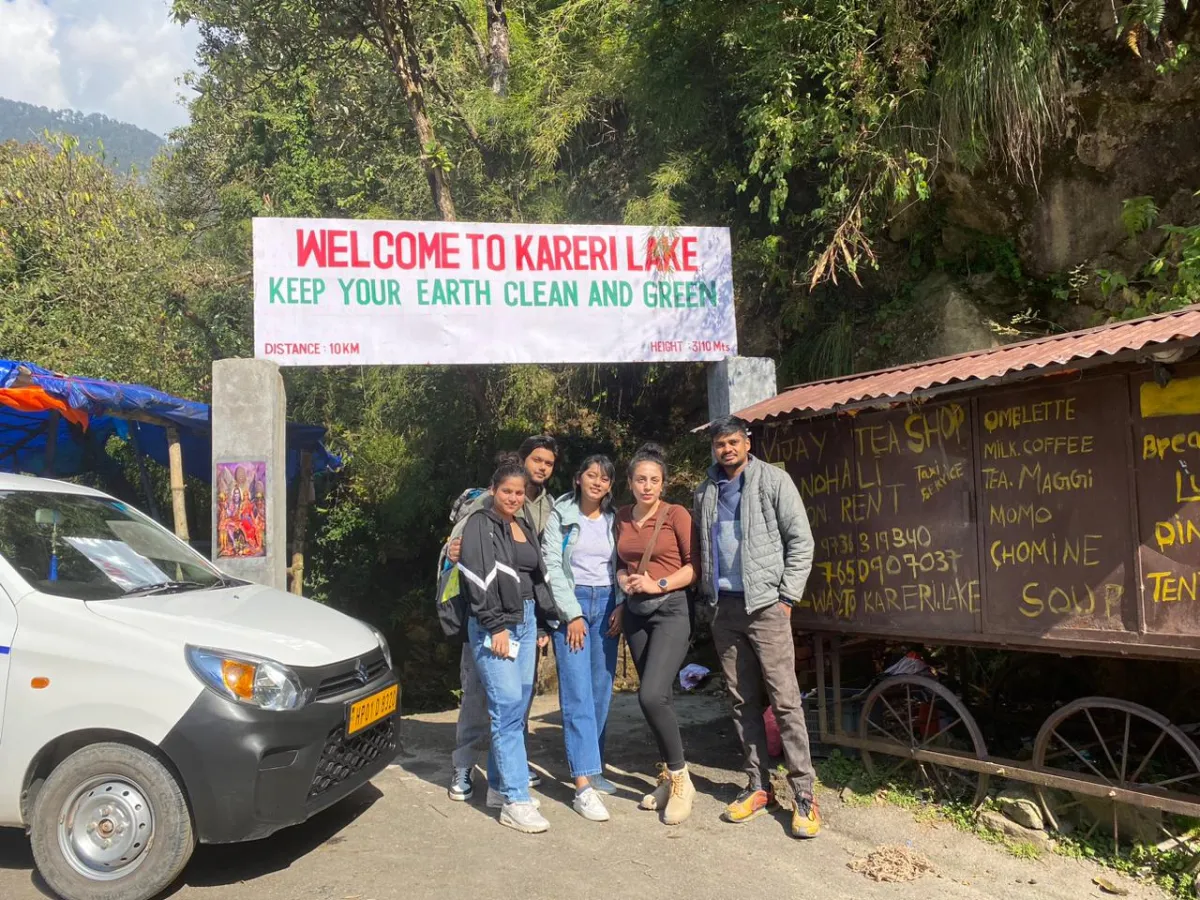 Starting point of Kareri Trek