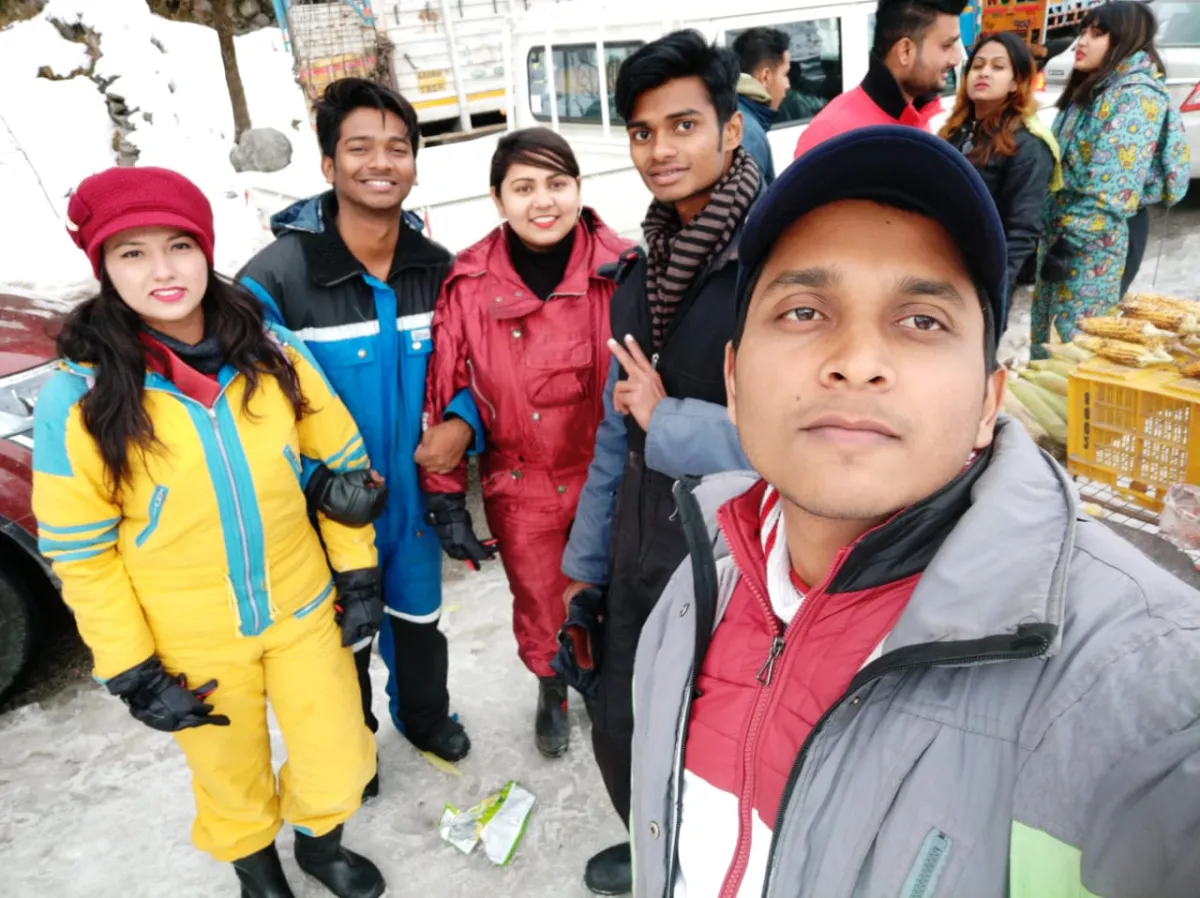 Snow activities at Solang Valley,Manali